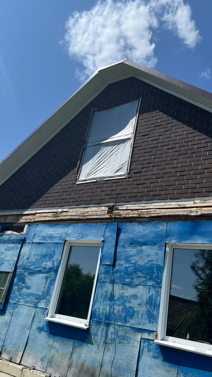 из старой развалюхи сделали баньку