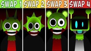 Incredibox Sprunki SWAP 1 VS SWAP 2 VS SWAP 3 VS SWAP 4