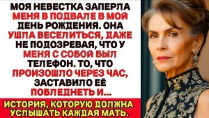 Моя невестка заперла меня в подвале в мой день рождения. Но я отомстила, и...