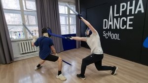 Спарринг на длинных и коротких мечах (Нитэн Ити-рю) в школе японского фехтования Katana Club