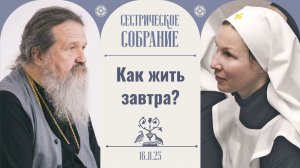 Какая будет жизнь после нас? Ответственность на каждом! Сестрическое собрание с о. Андреем 16.11.25