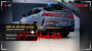 BMW X6 40d G06 дизель с активной электронной системой выхлопа ENGINEVOX