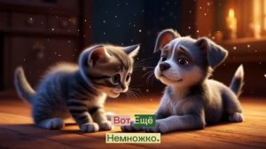 Мультики для детей. Котенок и щенок