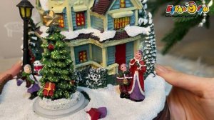 318392 Сувенир новогодний Lanson Toys Коттедж с подсветкой и звуком 22см