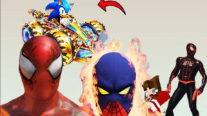 Воздушный паркур: Супергерои гоняются на суперкарах над городом в ГТА 5