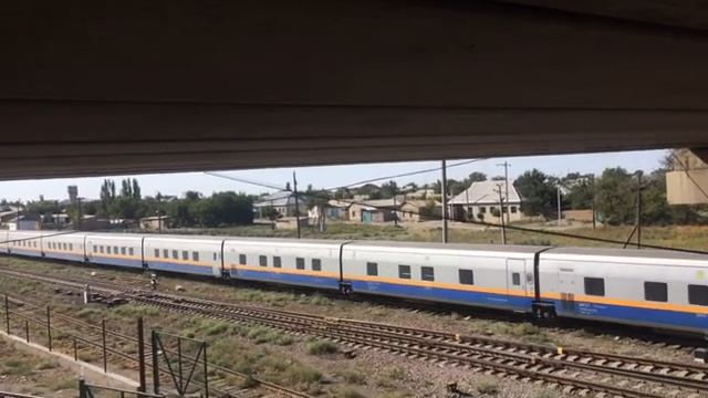 Скоростной поезд тальго 30 Атырау-АлматыHigh-speed train Talgo 30 Atyrau-AlmatyTurkistan