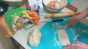 Чебуреки с начинкой для голубцов