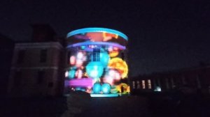 Световая сказка на башне Монетного двора.