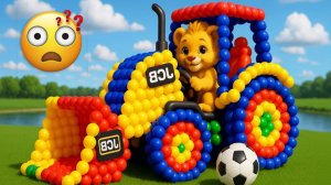 Мультики для детей. Трансформирование воздушных шариков в яркие машинки. Мультики для малышей