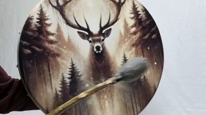 Шаманский бубен 50 см - Олень