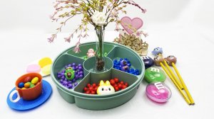 Мультики для детей и малышей. Яркие сердечки, кисточки и дерево. Яркие мультики для малышей.