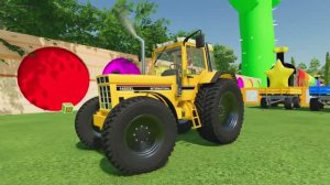 ДЕТСКИЙ ТРАКТОР ПЕРЕВОЗИТ ФРУКТЫ НА ФЕРМЕ. КРАСОЧНЫЙ МУЛЬТФИЛЬМ ДЛЯ МАЛЫШЕЙ