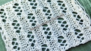 Фантастический ажурный узор спицами ⭐️ Красивый с двух сторон