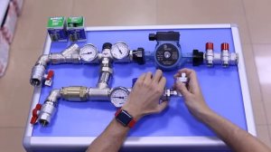 Насосно смесительный узел теплого пола.