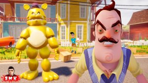 ШОУ ПРИВЕТ СОСЕД!МОЙ СОСЕД МИШКА ФРЕДДИ 3 АКТ!ИГРА HELLO NEIGHBOR ПРОХОЖДЕНИЕ МОДА Fredbear Runaway!