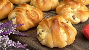 Бесподобные БУЛОЧКИ с Творогом! Нежнейшее, пуховое тесто и сочная, вкусная, творожная начинка