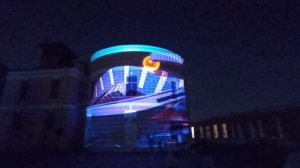 Продолжение световой сказка на башне Монетного двора.