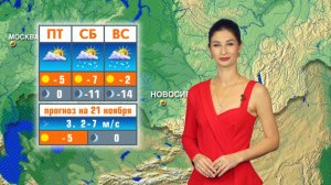 Прогноз погоды на 21 ноября в Новосибирске