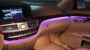 Замена штатной подсветки салона Mercedes S-класс w221