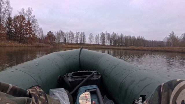 Щука на кружки поздней осенью