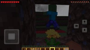 выживаю Майнкрафт на красном блок