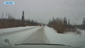 Водитель междугороднего такси избежал лобового столкновения с лесовозом на трассе «Мирный – Ленск»
