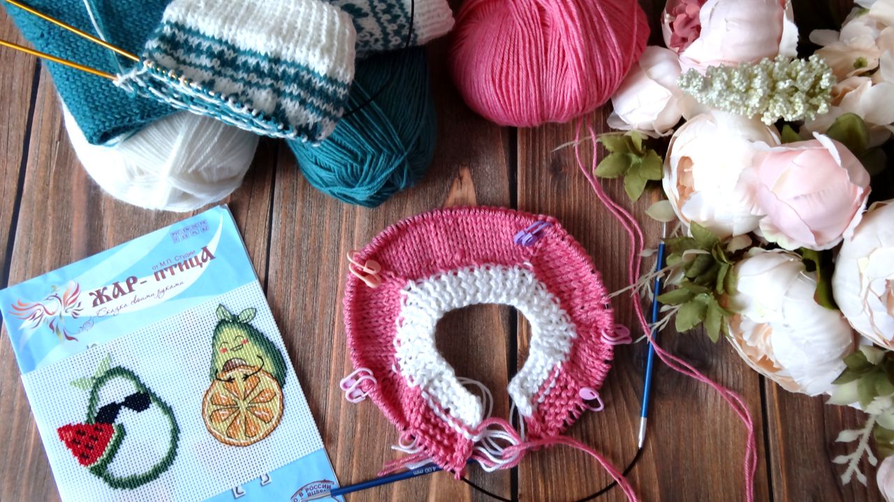 Сегодня замечательный день🤗 Вязала, вышивала, снимала мк. смотреть онлайн
