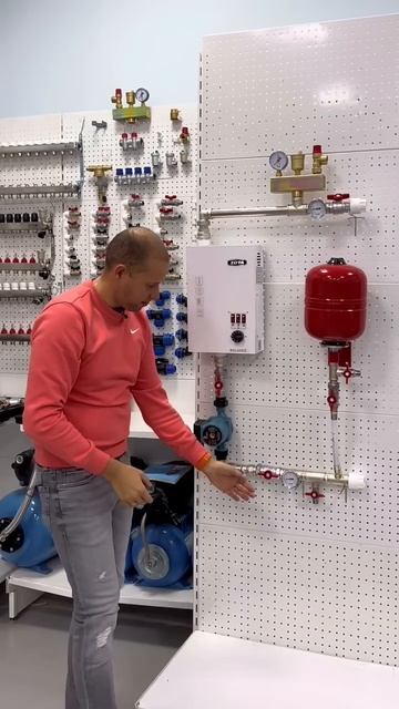 Правильная схема обвязки, подключения электро котла. #отопление #котел #стройка смотреть онлайн