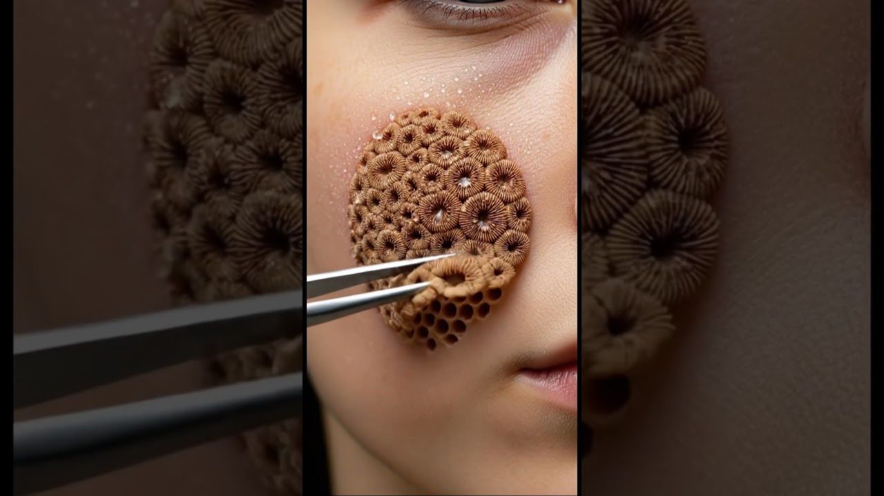Терапия мягкими розетками пилинга | Ультрачистый клинический макро-АСМР #АСМР #трипофобия смотреть онлайн