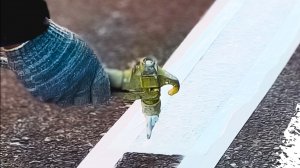 Не много рабочих дней - разметка асфальта на предприятии