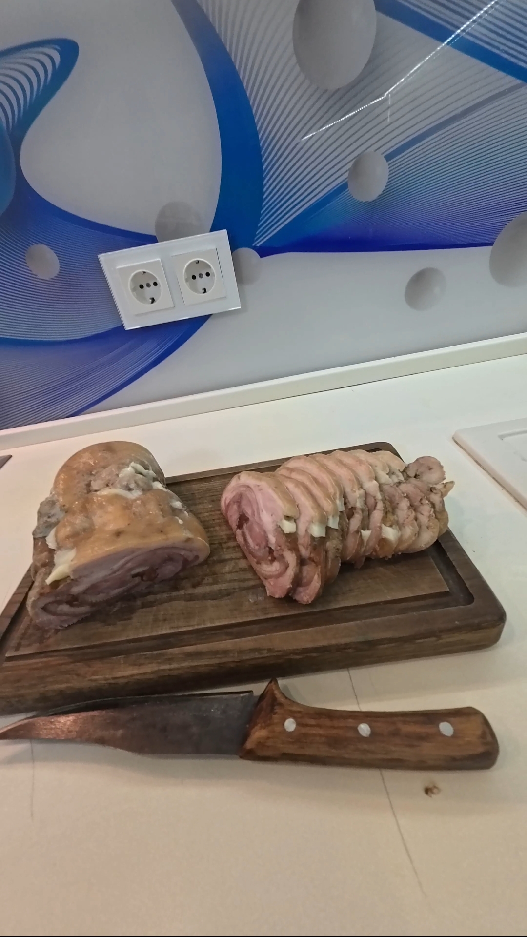 Рулет из свинной рульки. смотреть онлайн