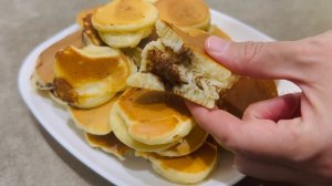 Панкейки на молоке с начинкой / Как приготовить пышные панкейки на молоке - простой рецепт панкеек