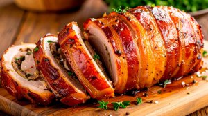 Бесподобный мясной рулет к праздничному столу