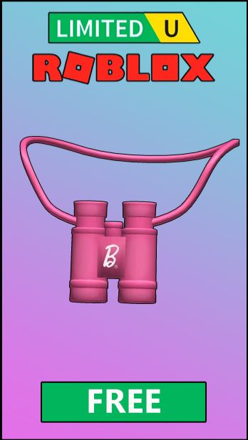 УСПЕЙ получить БЕСПЛАТНО💗Бинокль от Барби #roblox #роблокс #freeugc