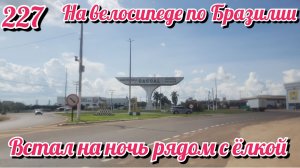 Встал на ночь рядом с ёлкой. На велосипеде по Южной Америке. День 227 Бразилия