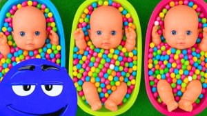 Набор из 3-х радужных ванночек-конфет с нарезкой слаймов эмемдемс