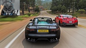 900HP Jaguar F-Type VS Supercars - Forza Horizon 5 Steering Wheel Gameplay