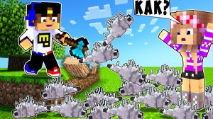 Майнкрафт, но когда ломаешь блок спавнится чешуйница как пройти НУБ И ПРО ВИДЕО MINECRAFT Евгенбро