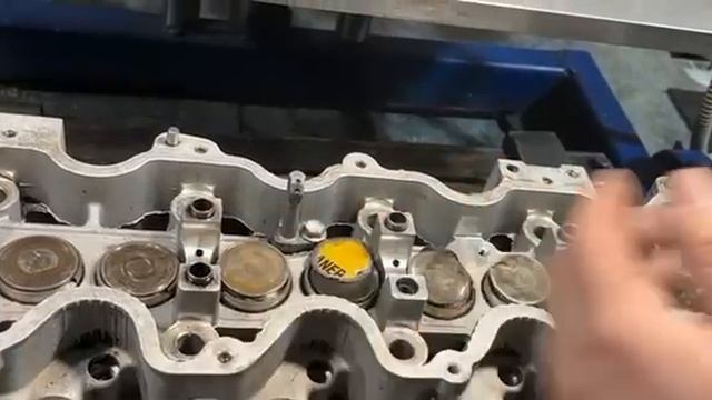 ☝Регулировка тепловых зазоров пивными банками) Toyota Estima Тойота Эстима Двигатель 3C TE