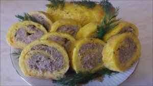 ЗАКУСКА на праздничный стол Очень вкусный рулет с мясной начинкой РЕЦЕПТ