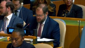 EoV by Dmitry Chumakov at UNGA meeting on the appointment of UNDP Administrator