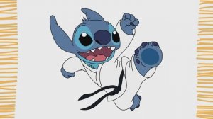 Как нарисовать Стича-каратиста — простой урок за 5 минут / очень легко и пошагово