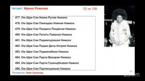 Подношение «1008 Имён Шри Сатья Саи»