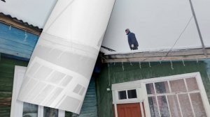 Съездили на мойку ,снег ,дождь ,а мы на крышу.