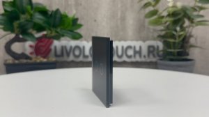 Панель для сенсорного выключателя Livolo 2 клавиши, цвет черный матовый, стекло, BB-C7-C2-12 MT