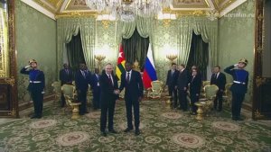 Владимир Путин с Председателем Совета министров Тоголезской Республики Фором Гнассингбе, 19 ноября