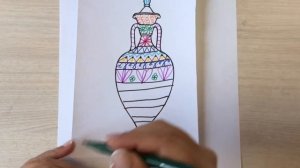 Мастер-класс "Закрашивание сосуда с помощью метода Нейрографика"