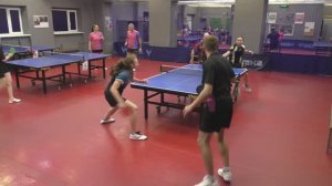 отбор Виноградов/Шарый (1082) - Веселов/Гребенкина (843) настольный теннис Парный турнир 16.11 СПб