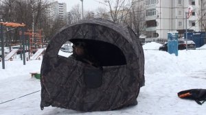 Палатка засидка скрадок G20, сборка разбока, проблемные места