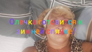 Олечка готовится к зимней спячке/